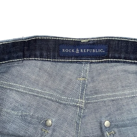 Rock & Republic Stinger Denim Shorts Size 8 - Picture 3 of 7